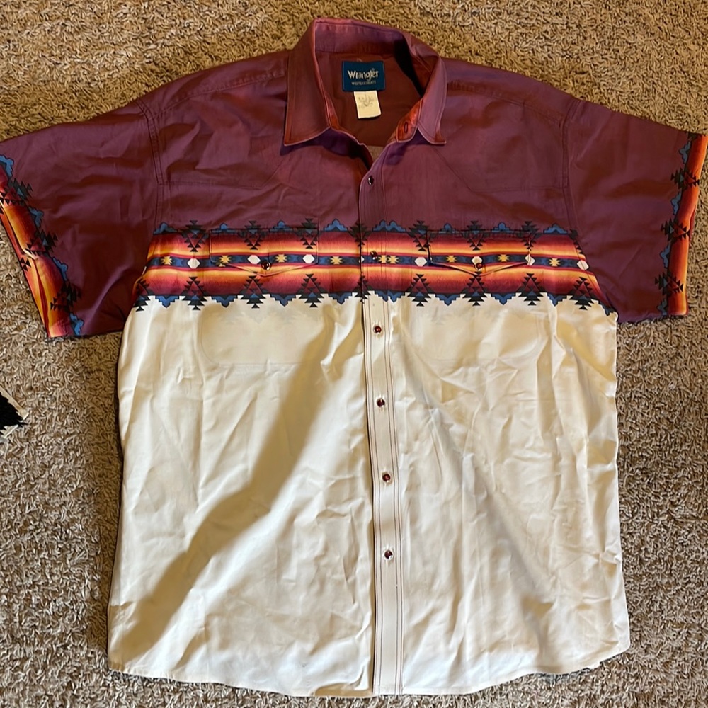 Vintage Wrangler Pearl snap shirt